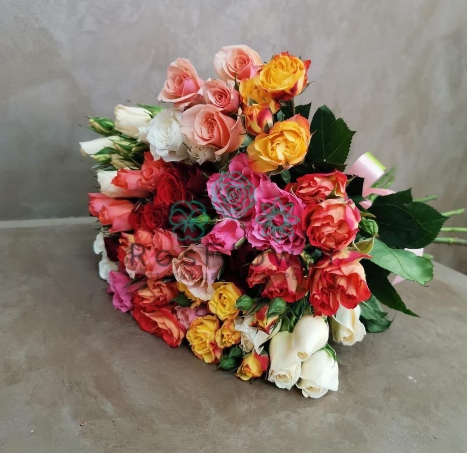 Букет цветов из: Розы в Брюховецкой