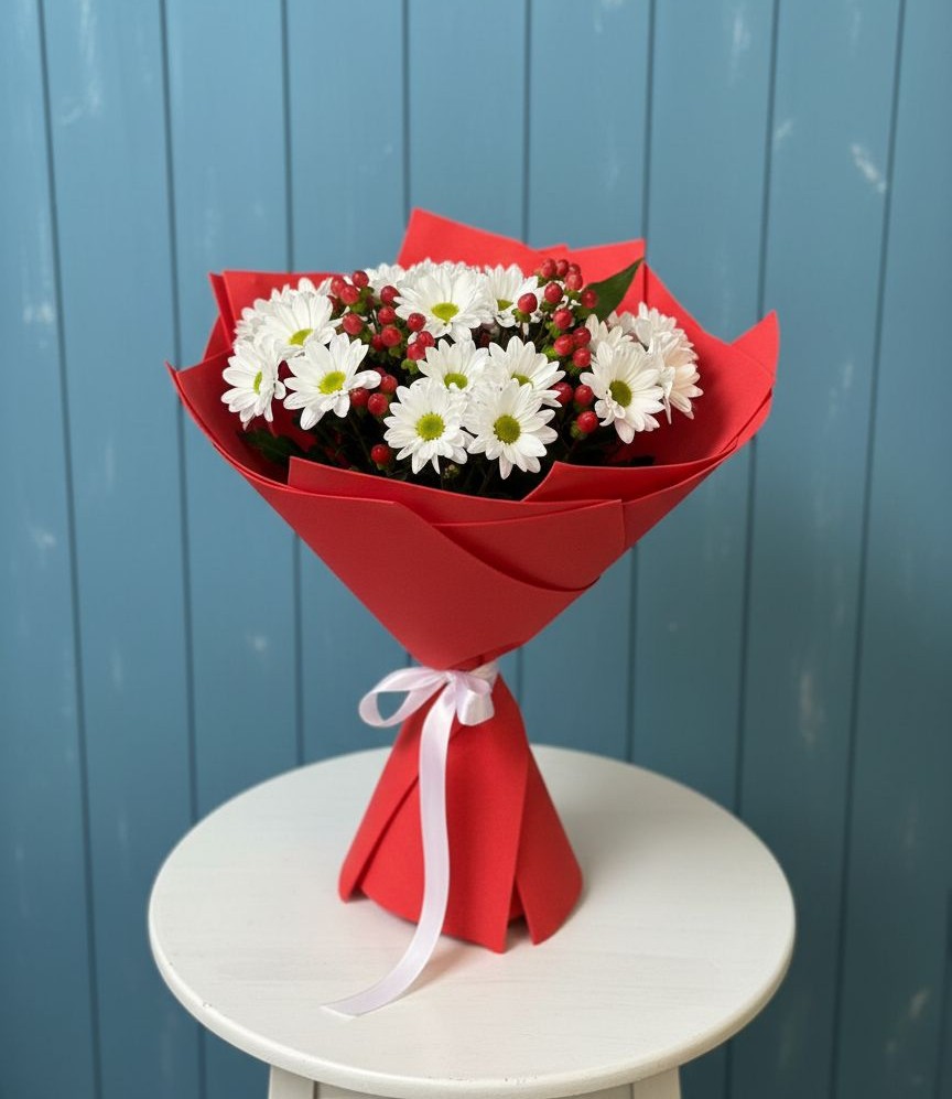 Букет цветов из: Хризантемы в Брюховецкой