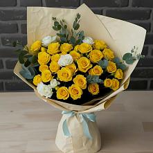 Букет цветов из:  Розы в Брюховецкой