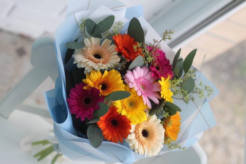 Букет цветов из: Герберы в Брюховецкой