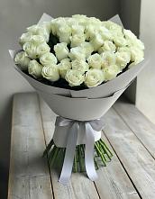 Букет 35 Белых роз в Брюховецкой
