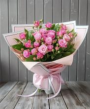 Букет Розовый кустик в Брюховецкой
