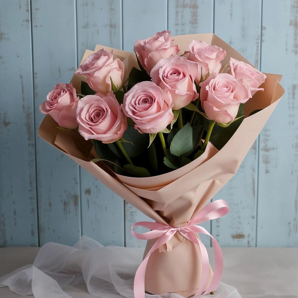 Букет цветов из: Розы в Брюховецкой