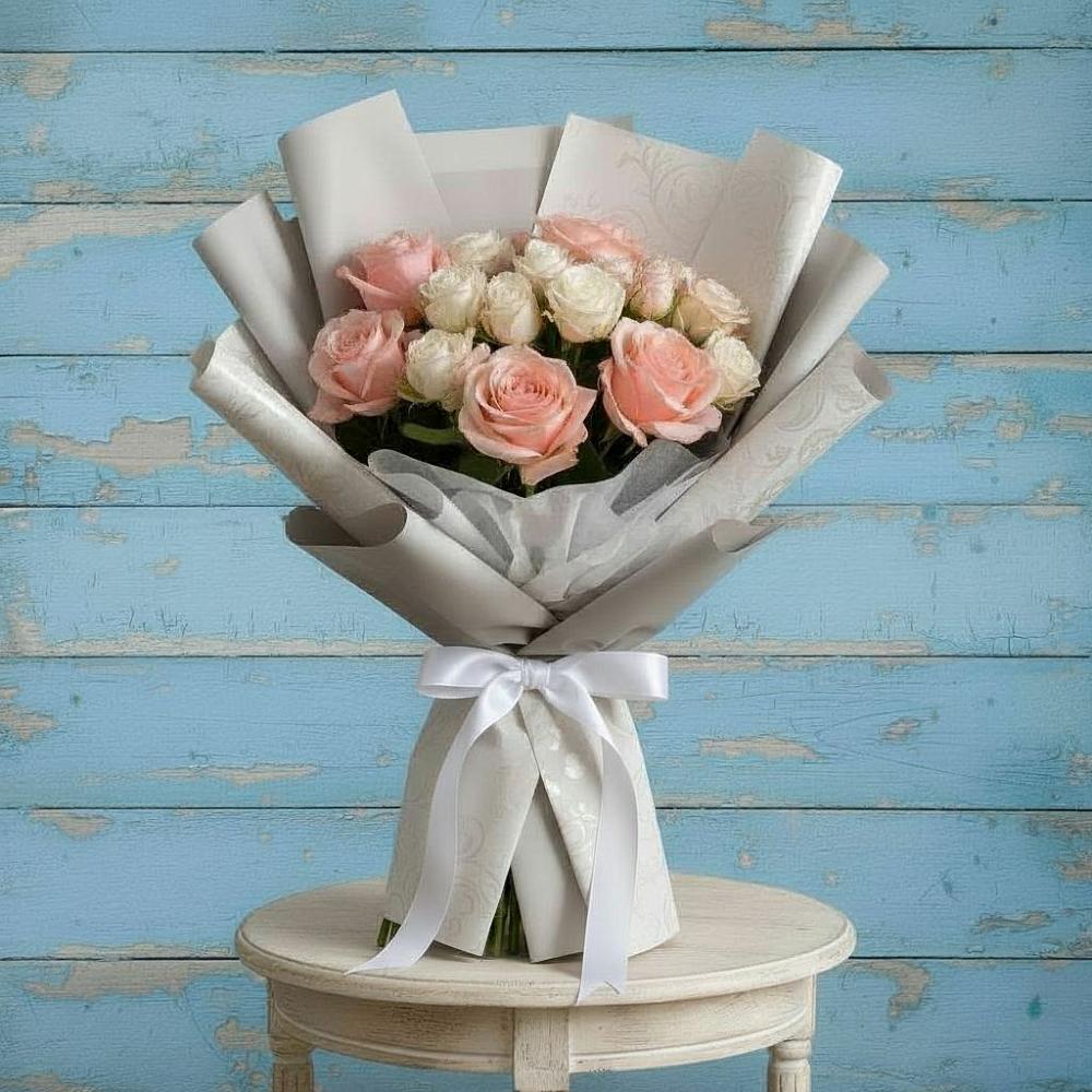 Букет цветов из: Розы в Брюховецкой