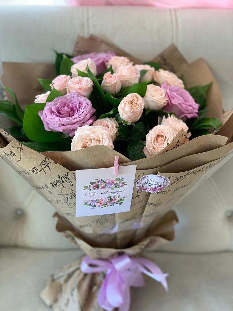 Букет цветов из: Розы в Брюховецкой