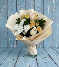 Букет цветов из:  Розы и Хризантемы #REPLACE_PRED# Брюховецкой