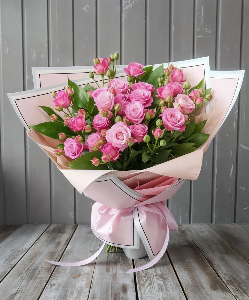 Букет Розовый кустик в Брюховецкой
