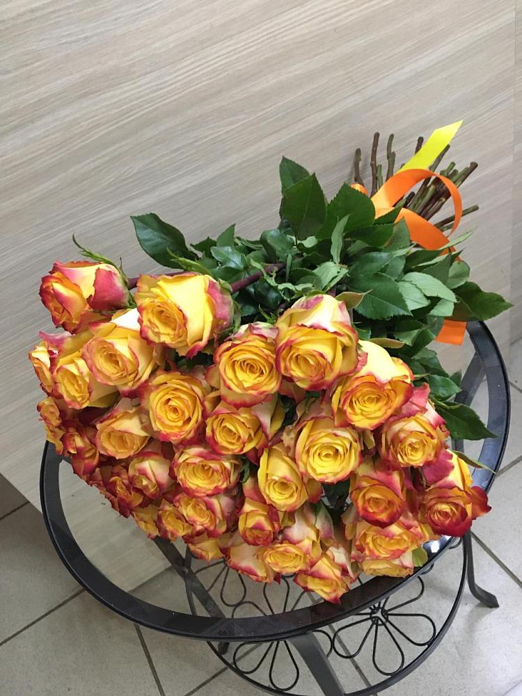 Букет Желтые розы в Брюховецкой