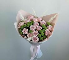 Букет цветов из:  Розы и Хризантемы в Брюховецкой