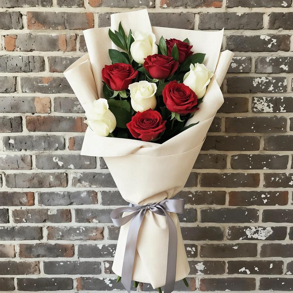 Букет цветов из: Розы в Брюховецкой