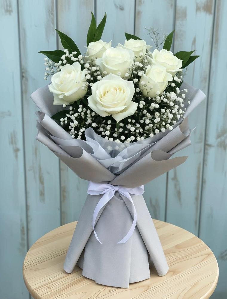 Букет цветов из: Розы в Брюховецкой