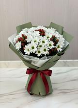 Букет цветов из:  Хризантемы #REPLACE_PRED# Брюховецкой