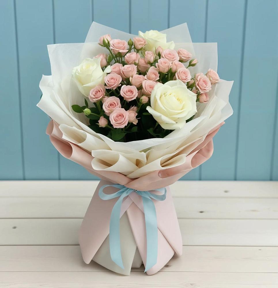 Букет цветов из: Розы в Брюховецкой