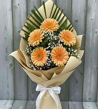 Букет цветов из:  Герберы #REPLACE_PRED# Брюховецкой