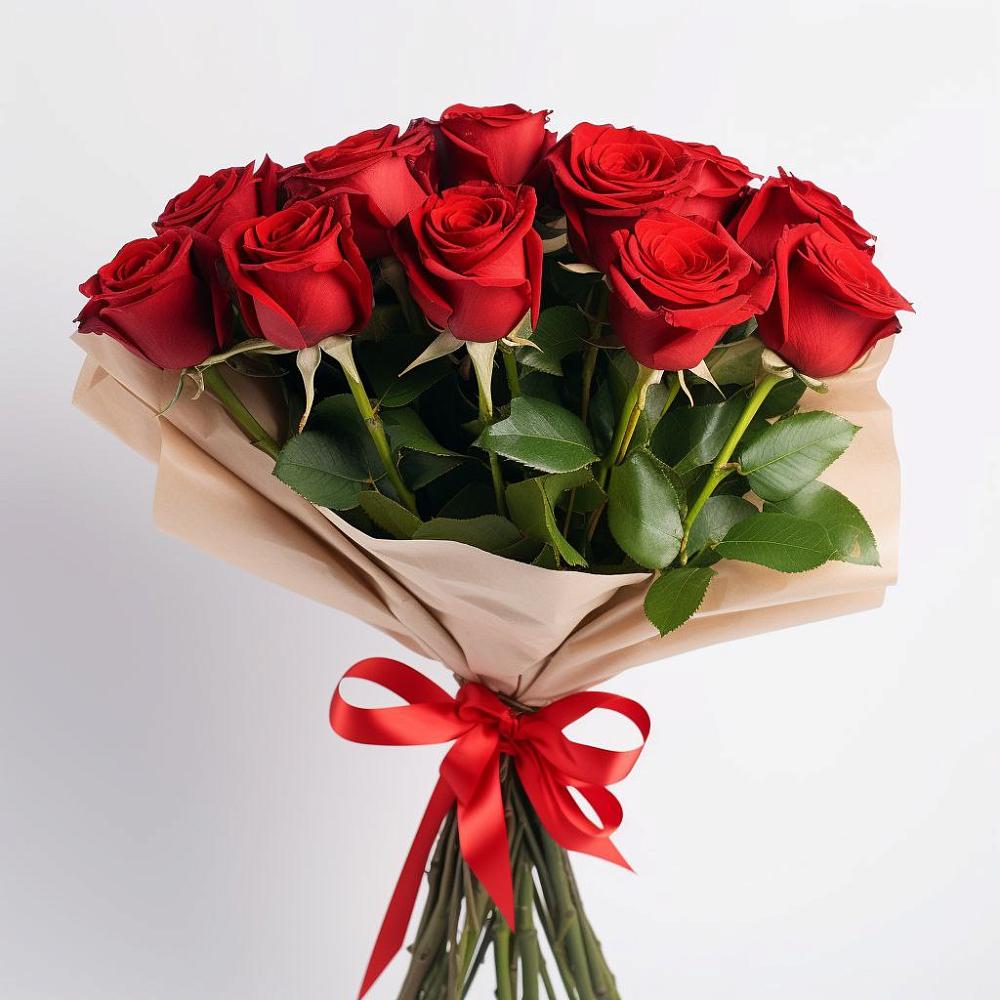 Букет 11 Красных роз Эдлесс Лав в Брюховецкой
