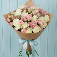 Букет цветов из:  Розы в Брюховецкой