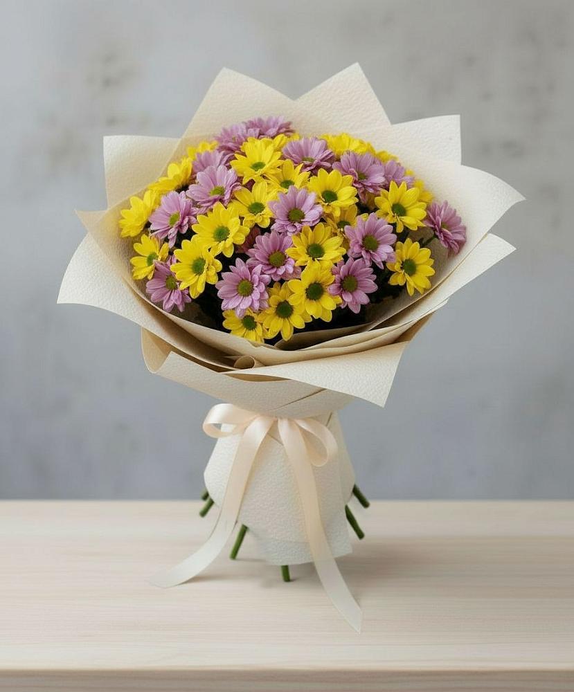 Букет цветов из: Хризантемы в Брюховецкой